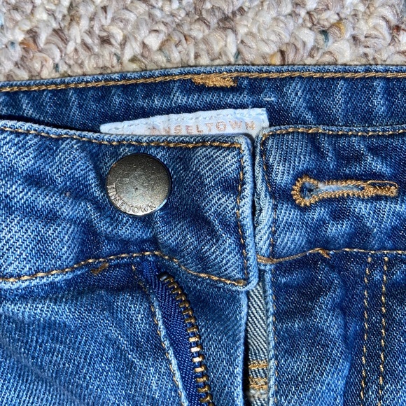 Tinseltown Ripped  Jean skirt - Picture 5 of 7